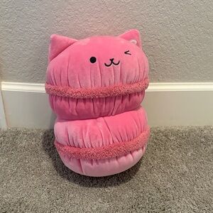 Pink Cat Macaroon Light Up Plush Pillow